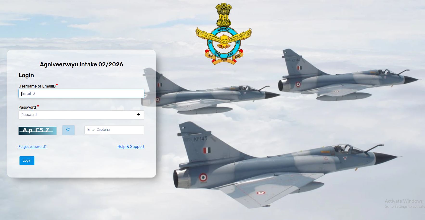 Indian Air Force Agniveer Admit Card 2025 Download Link