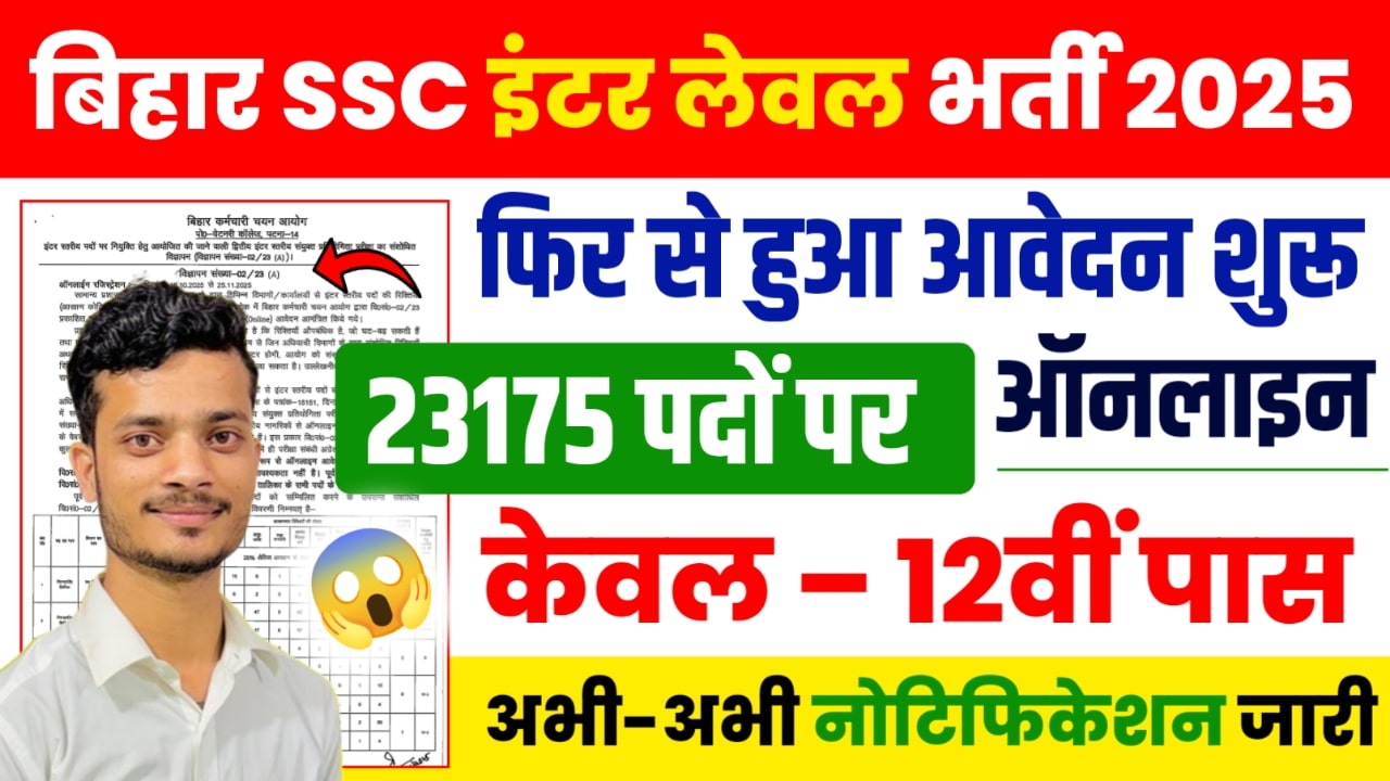 BSSC Inter Level Recruitment 2025