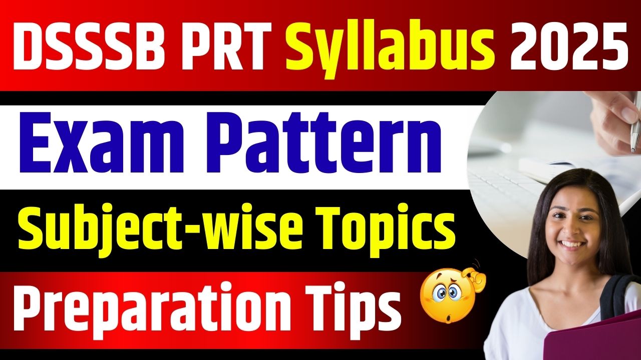 DSSSB PRT Syllabus 2025