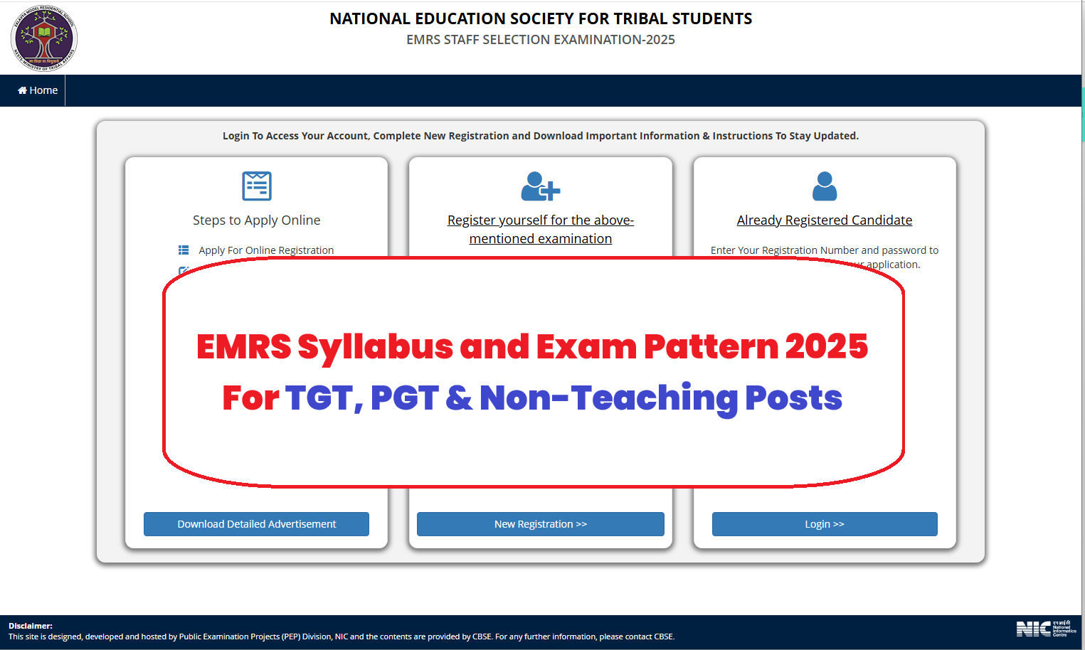 EMRS Syllabus and Exam Pattern 2025