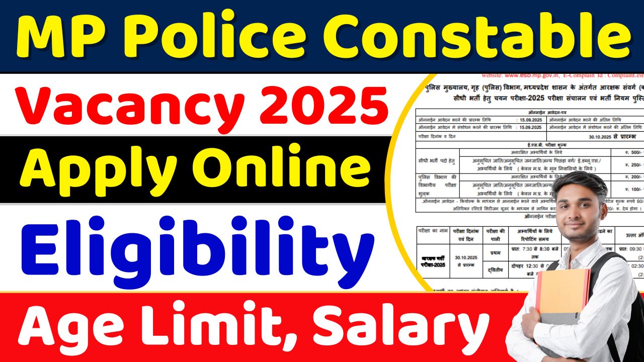 MP Police Constable Vacancy 2025