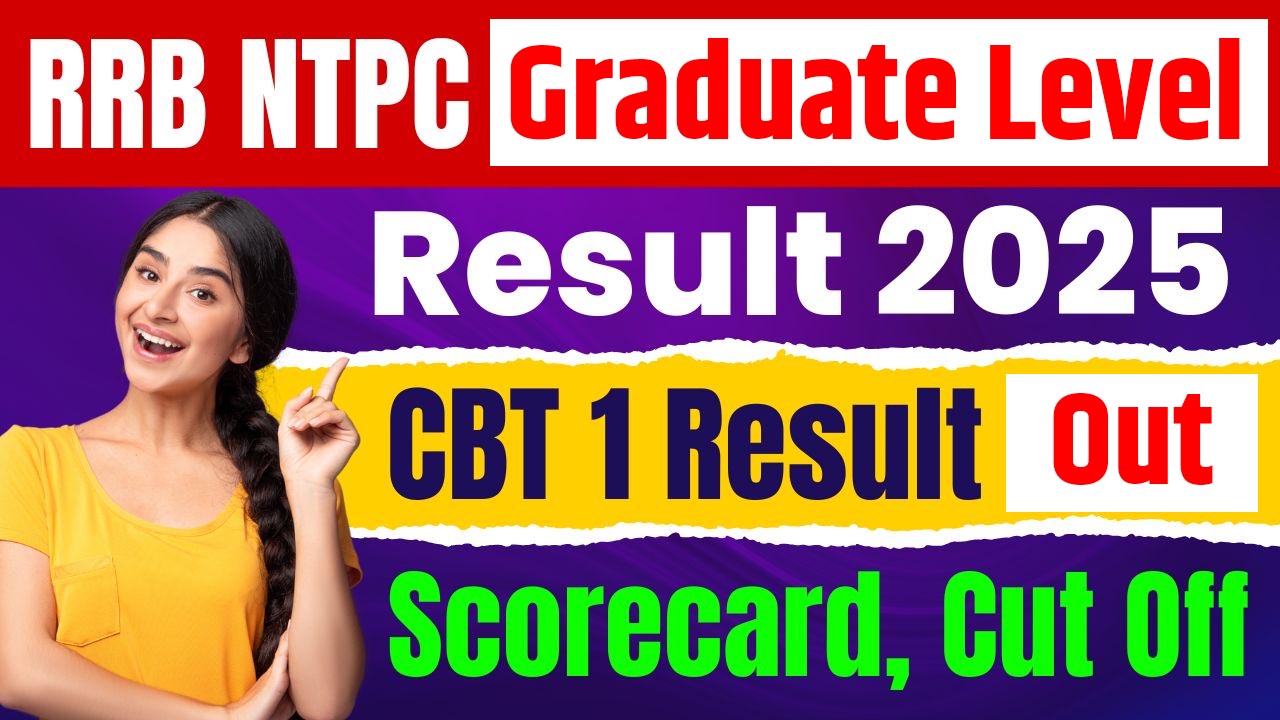 RRB NTPC Graduate Level Result 2025