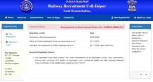 RRC NWR Apprentice Recruitment