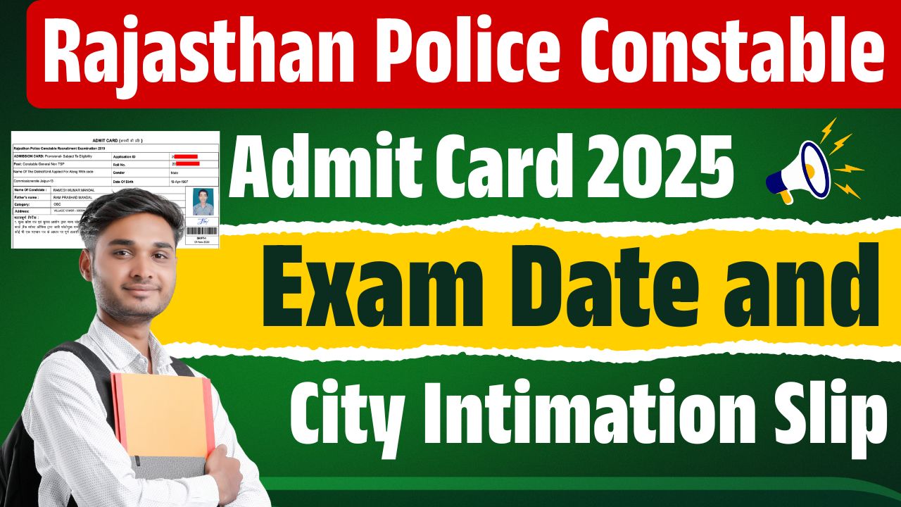 Rajasthan Police Constable Admit Card 2025