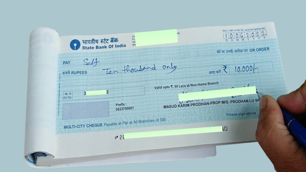 SBI Bank Ka Cheque Kaise Bhare 2025| एसबीआई बैंक का चेक कैसे भरें?