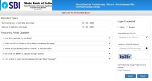 How to download sbi po mains admit card 2025