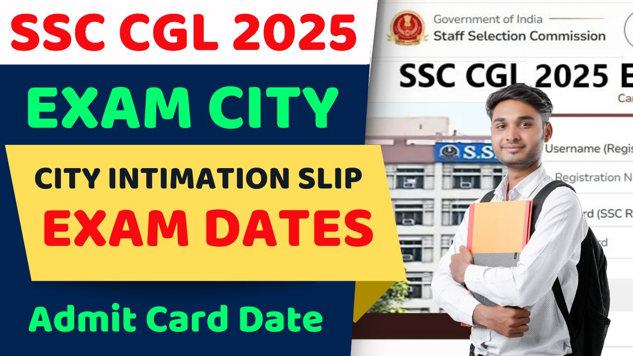 SSC CGL Exam City 2025