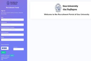 Goa University Recruitment 2025