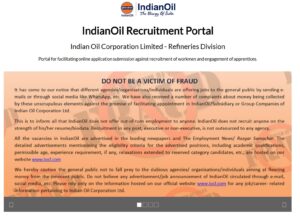 IOCL Apprentices Recruitment 2025 Online Apply