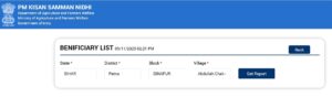 PM Kisan Yojana Beneficiary List