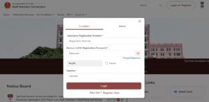 SSC JE Self Slot Selection
