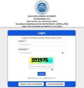 DDA Exam Admit Card 2025