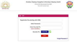 KVS NVS City Intimation Slip 2026