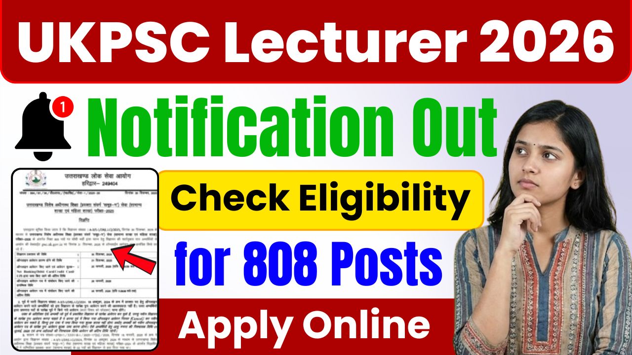 UKPSC Lecturer Recruitment 2026