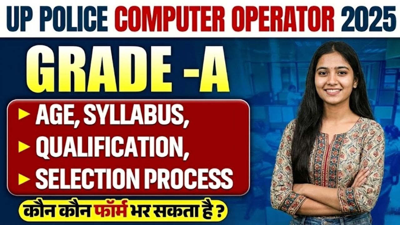 UP Police Computer Operator Recruitment 2025-26