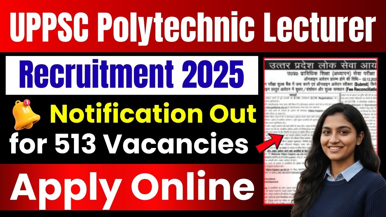 UPPSC Polytechnic Lecturer Recruitment 2025