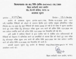 BSSC Inter Level Recruitment 2025