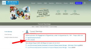 Bank of Maharashtra Apprentice Recruitment