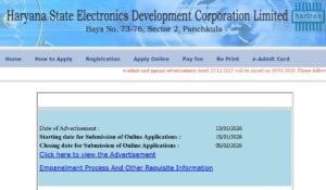 Haryana HARTRON Assessors Recruitment 2026