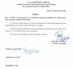 NCERT Recruitment 2025-26