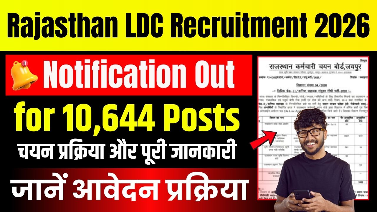 Rajasthan LDC Recruitment 2026