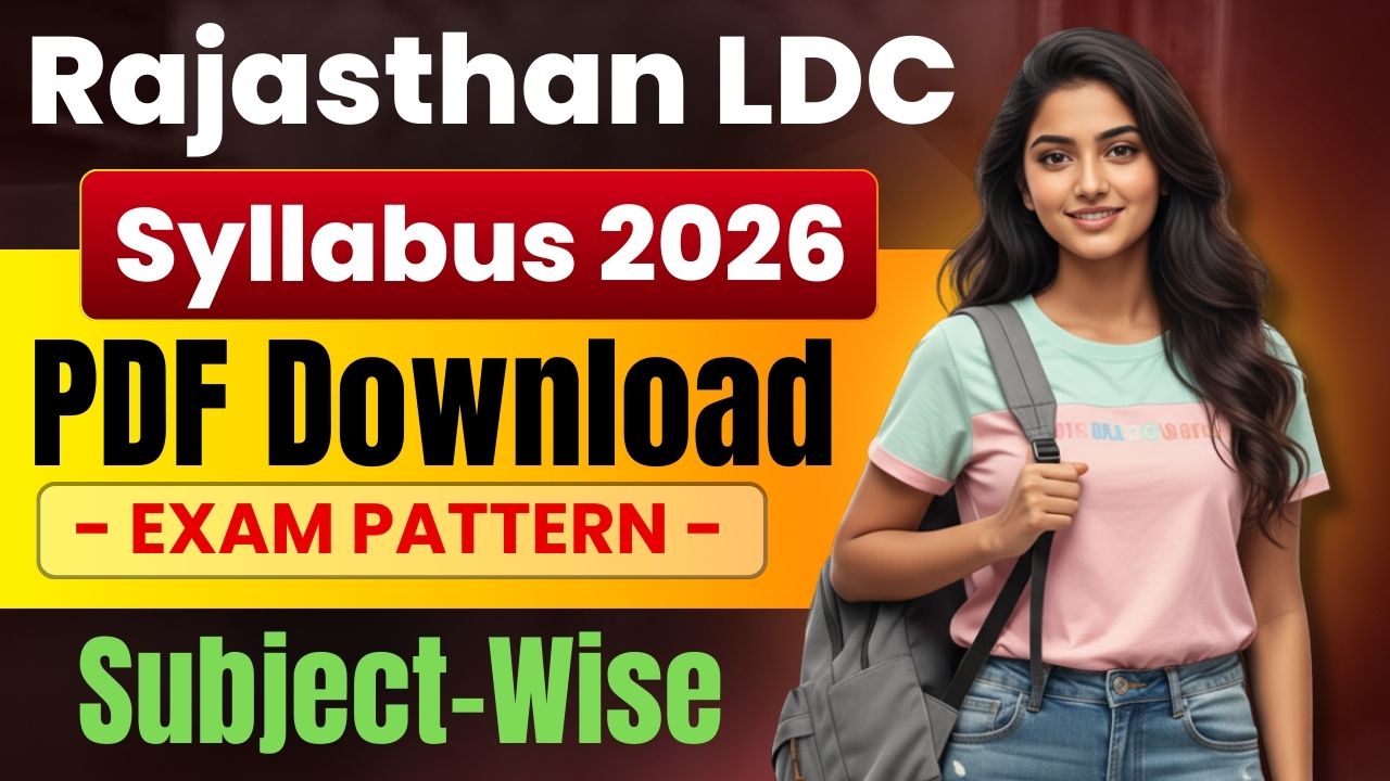 Rajasthan LDC Syllabus 2026