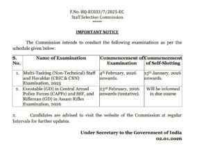 SSC MTS Exam Date 2026