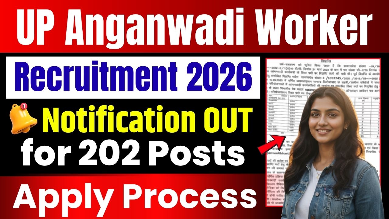 UP Anganwadi Worker Recruitment 2026