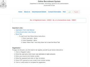 GSSC Goa Police Recruitment 2026