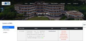 Mahanadi Coalfields Limited Recruitment 2026