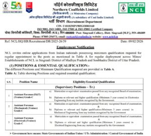 NCL Recruitment 2026