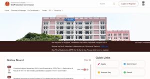 SSC CHSL Tier 1 Result 2026