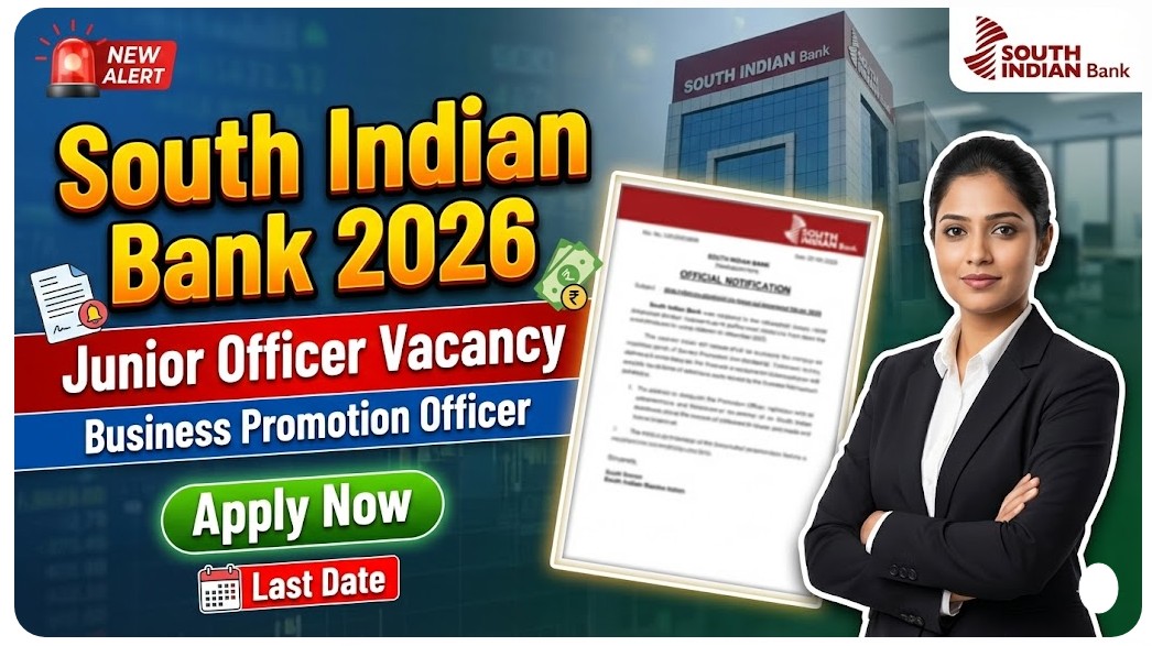 South Indian Bank Junior Officer Vacancy 2026