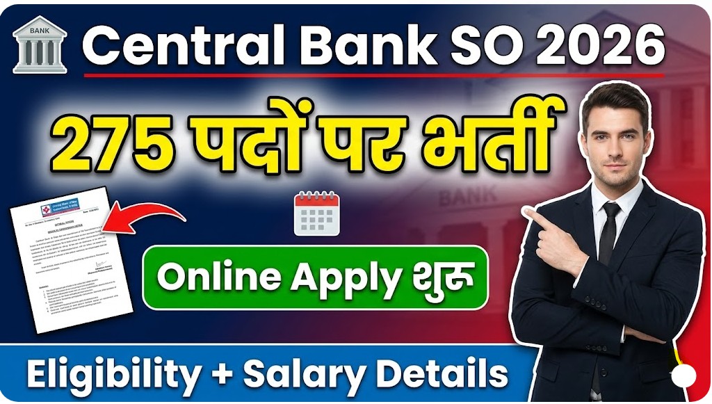 Central Bank of India SO Recruitment 2026
