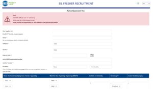 EIL Management Trainee (MT) Recruitment 2026