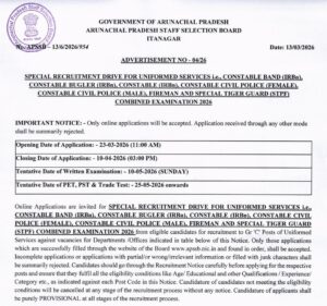 IRB GD Constable Recruitment 2026