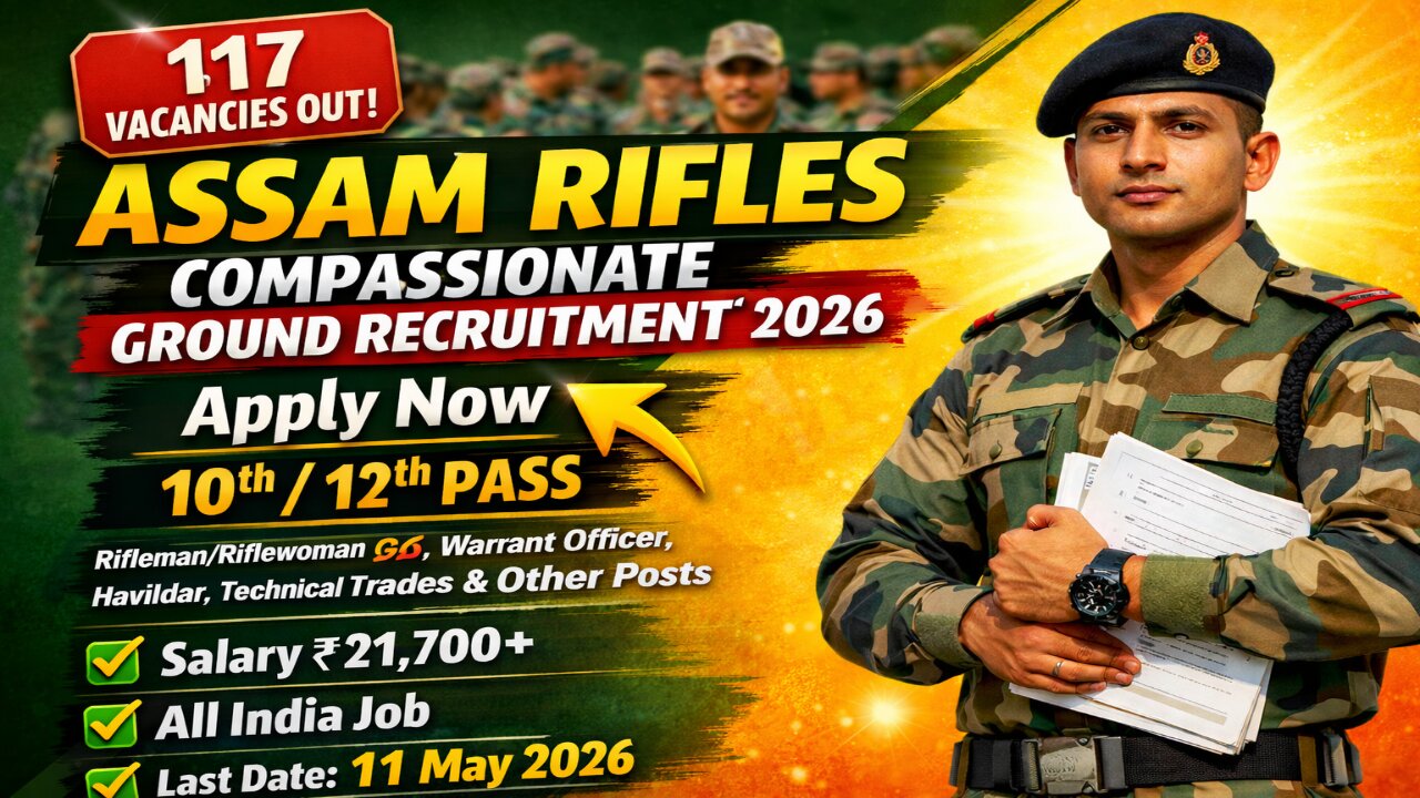 Assam Rifles Compassionate Ground Recruitment 2026