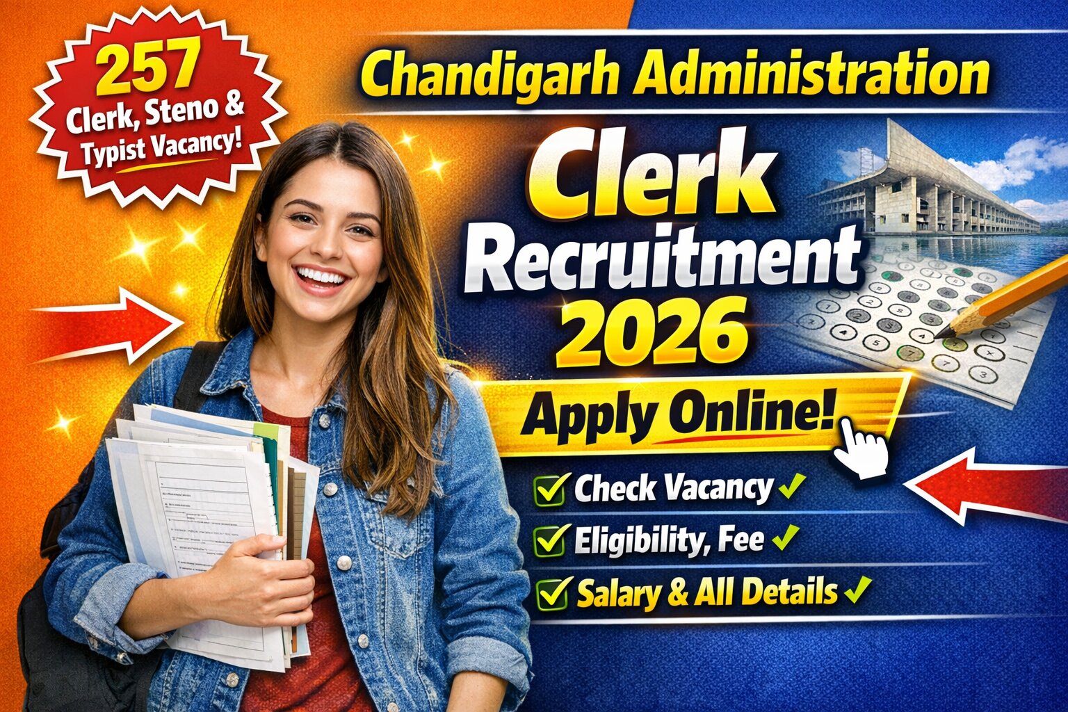 Chandigarh Administration Clerk Recruitment 2026