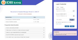 IDBI Bank Assistant Manager Admit Card 2026