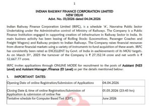 IRFCL Assistant Recruitment 2026
