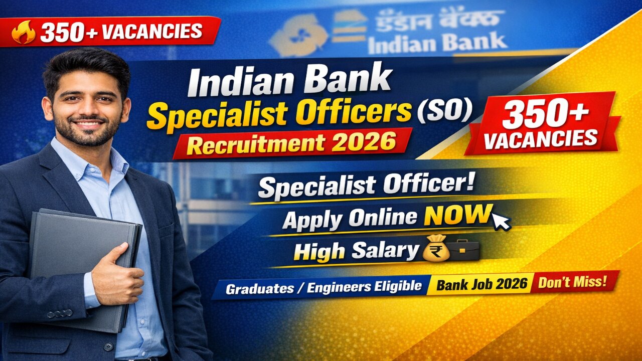 Indian Bank SO Recruitment 2026