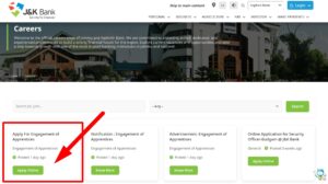 J&K Bank Apprentice Recruitment 2026 Online Apply