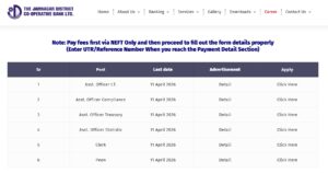 Jamnagar DCC Bank Recruitment 2026