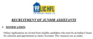 LIC HFL Recruitment 2026