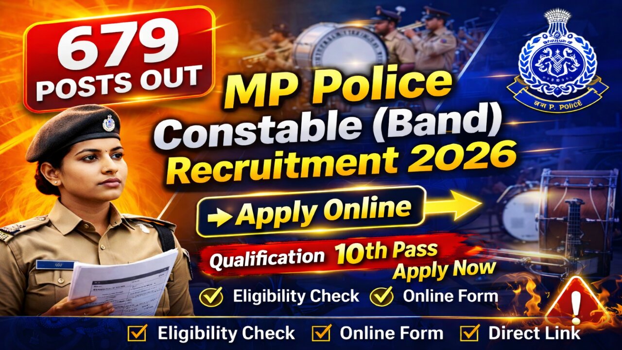 MP Police Constable Band recruitment 2026