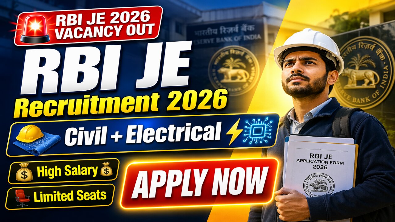 RBI JE Recruitment 2026