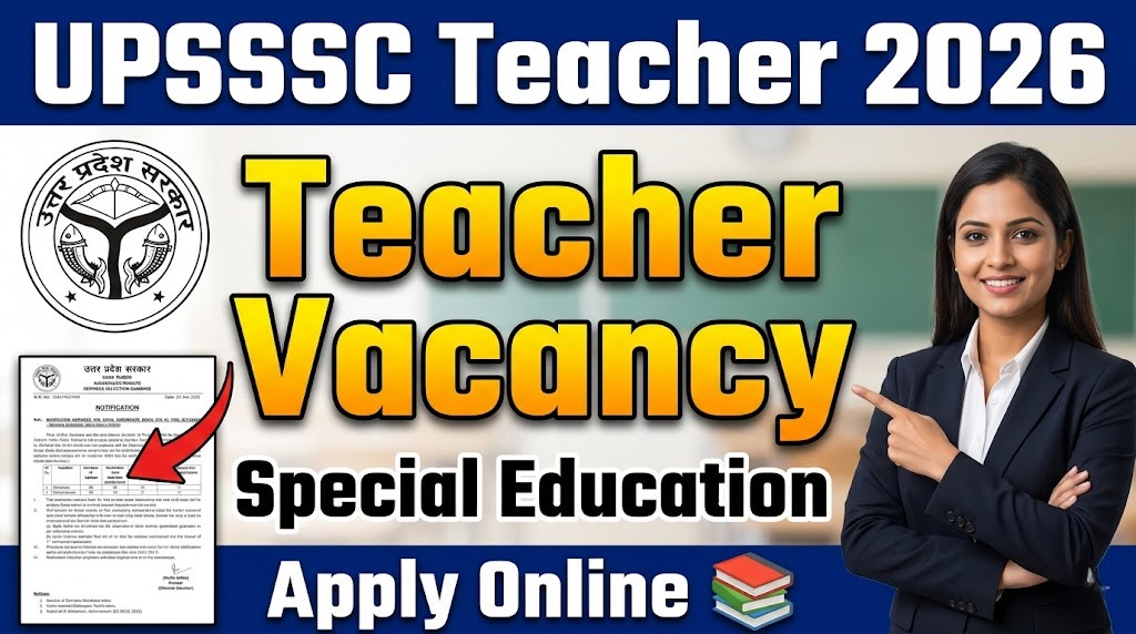 UPSSSC Special Education Teacher Recruitment 2026