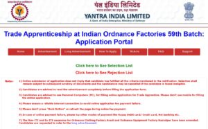 Yantra India Limited Apprentice Result 2026