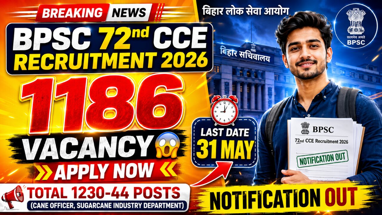 BPSC 72nd Vacancy 2026