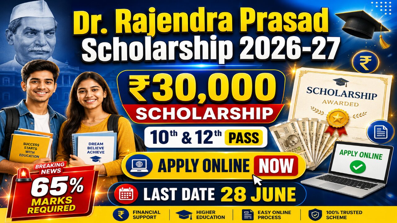 Dr. Rajendra Prasad Scholarship 2026-27